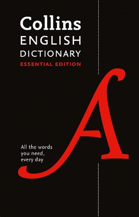 English Dictionary Essential By Collins Dictionaries Hardcover