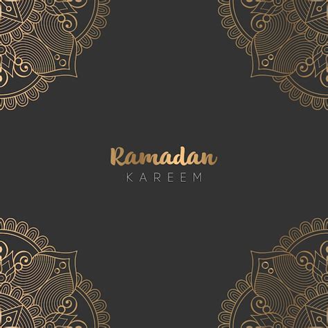 Premium Vector Beautiful Ramadan Kareem Greeting Card Design