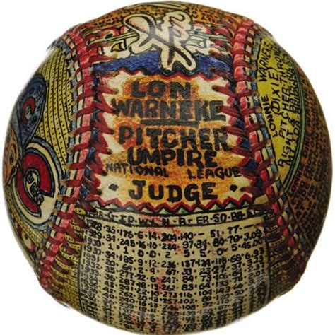 George Sosnak Folk Art Baseball Lon Warneke W