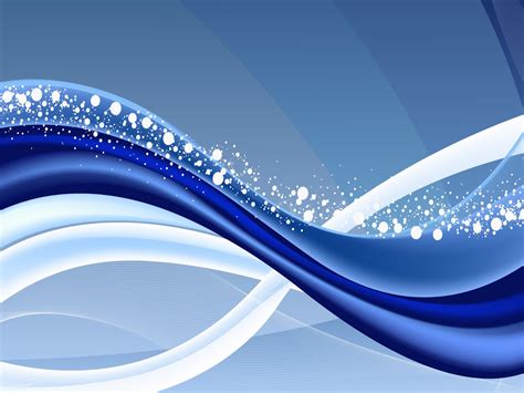 Blue Wavy Lines Background For Powerpoint Lines Ppt Templates
