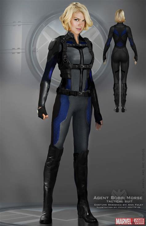 Photo Of Adrianne Palicki In Her Mockingbird Suit From Agents Of S H I