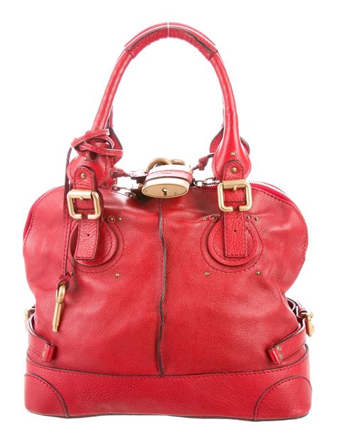 Chloé Paddington Leather Tote Handbags Chl79362 The Realreal