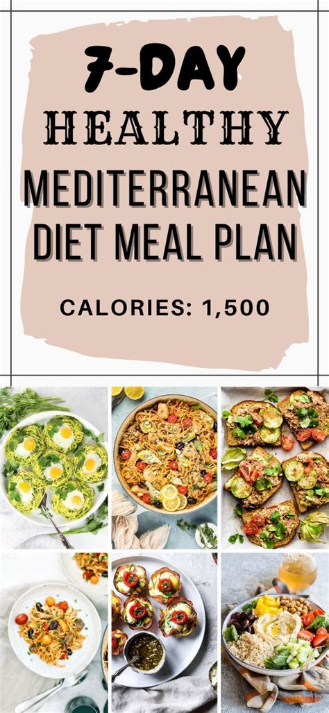7 Day Mediterranean Diet Meal Plan 1500 Calories Healthify