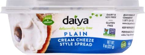 Daiya Dairy Free Plain Cream Cheese Style Spread 8 Oz Greatland Grocery