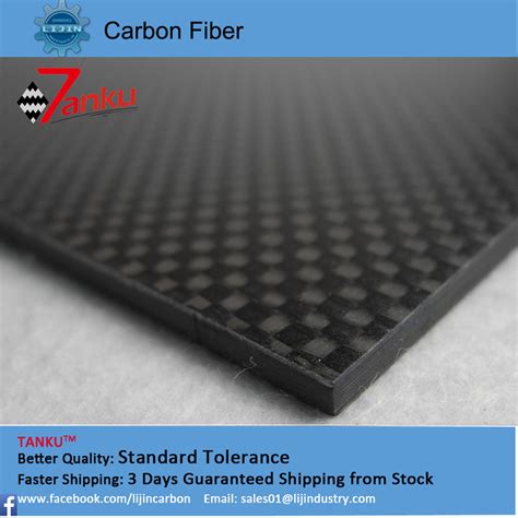 High Strength Reinforced Plastic 3k Carbon Fiber Plate Matte Plain