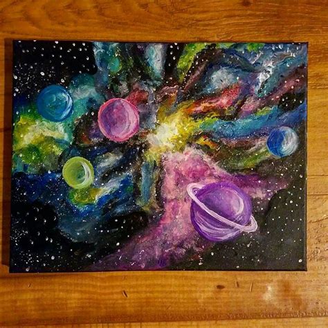 Outer Space Acrylic Painting Painting Art Watercolor