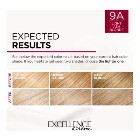 L Oreal Paris Excellence Creme A Light Ash Blonde Permanent Hair Color Ct Qfc