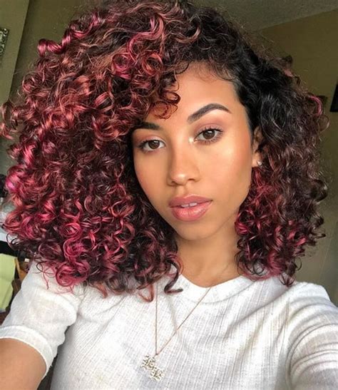 11 Pink Curly Hairstyles That Ooze Cuteness Curly Pink Hair Colored