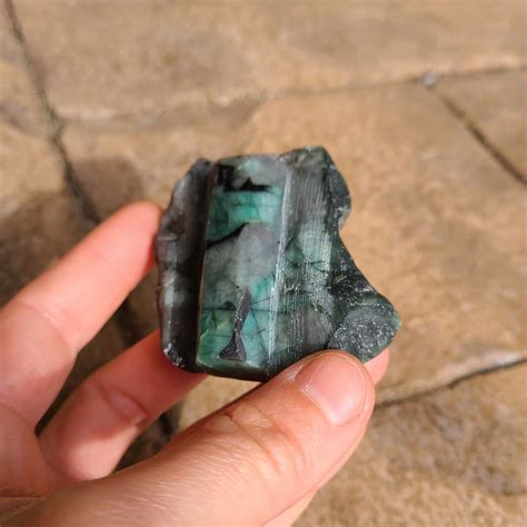 Emerald Stone Emerald Crystal Semi Polished Emerald Etsy