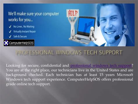 Ppt Get The Best Professional Windows Tech Support Powerpoint