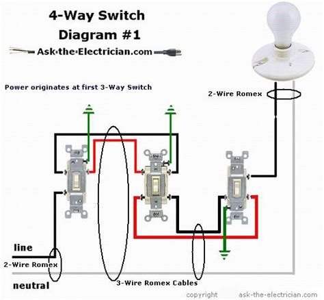 4 Way Switches Wiring Diagram