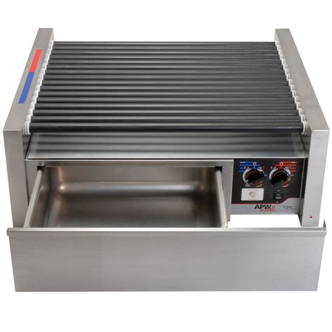 Apw Wyott Hrs 50bw 35 Hot Dog Roller Grill With Tru Turn Rollers And