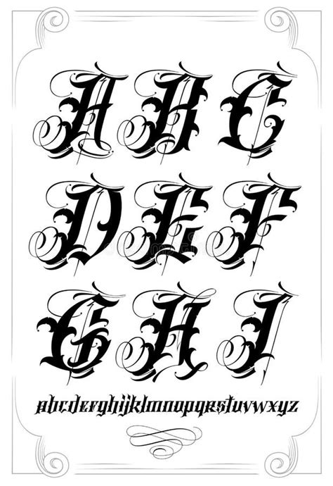 Old English Script Tattoo Font