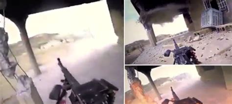 شاهد بالفيديو أحد مُقاتلي داعش يوثّق مقتله بانفجار قنبلة يدوية المشهد اليمني