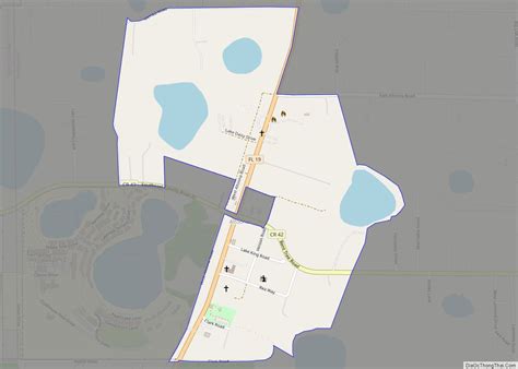 Map Of Altoona Cdp Florida