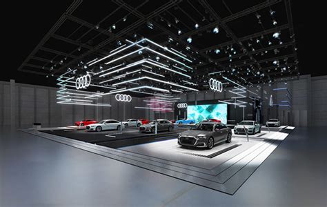 Audi Motor Show Design Concept On Behance Exhibition Stall Exhibition