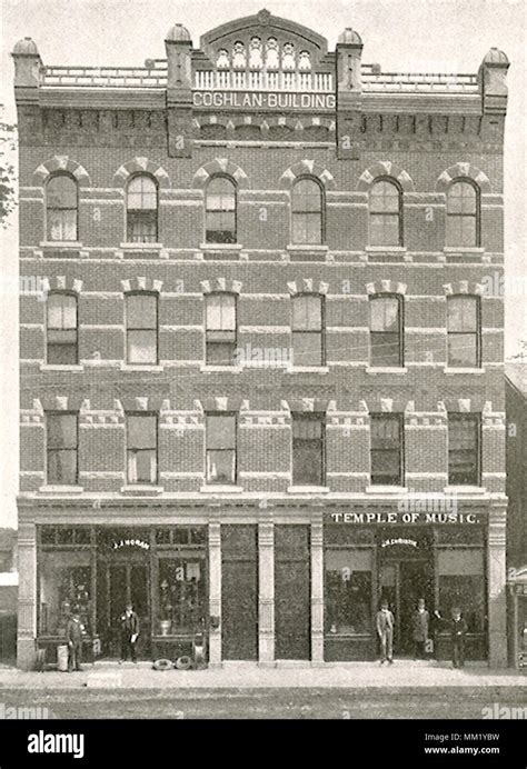 Coghlan Building On Main Street Stamford 1892 Stock Photo Alamy