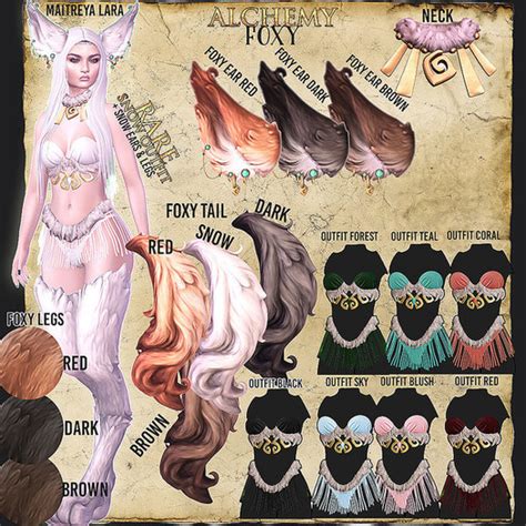 Second Life Marketplace Alchemy Foxy Outfit Forest