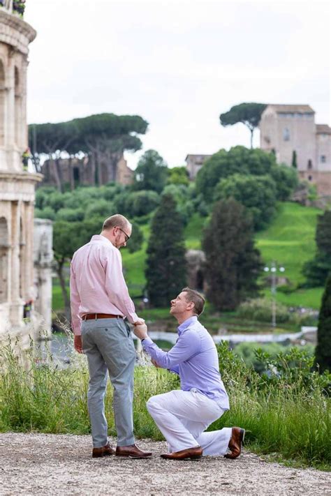 Rome Italy Gay Friendly Same Sex Wedding Proposal
