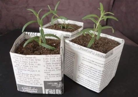 How To Make Green Gardening Seed Starting Pot With Recycled Newspaper