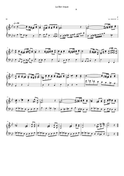 La Borinqueña National Anthem Of Puerto Rico Sheet Music For Piano