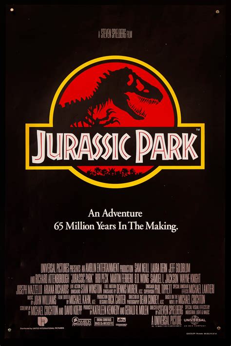 Jurassic Park Vintage Movie Poster