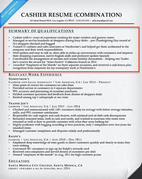 Online Library Examples Of Summary For Resume Pdf Pk