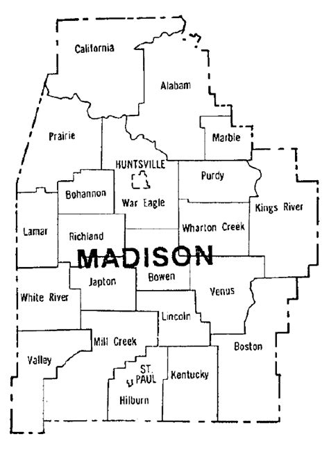 Madison County Ar Township Map