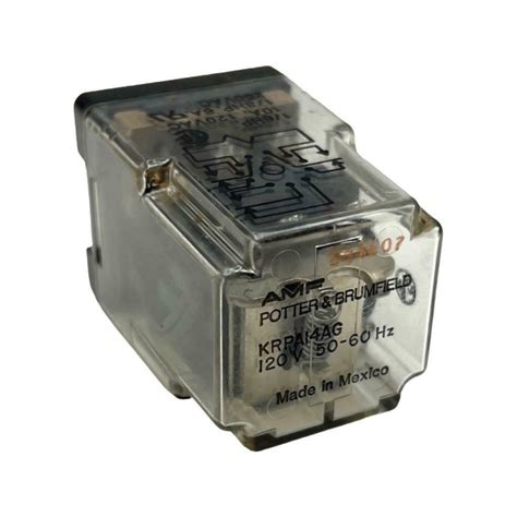 Amf Potter And Brumfield Krpa14ag Power Relay 24v Dc 10a 16 Hp 120v