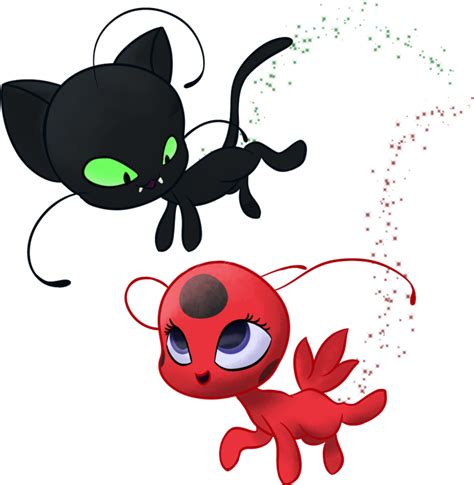 Ladybug And Cat Noir Kwami Coloring Pages Miraculous Ladybug Png