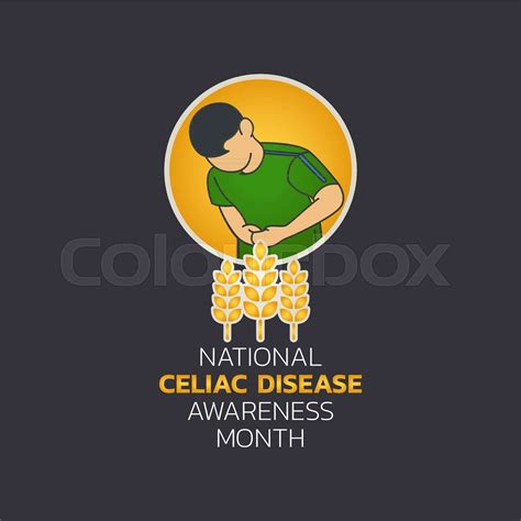 National Celiac Disease Awareness Month Vector Illustration Stock