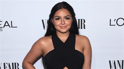 ariel winter shows off her stems in sexy halter ensemble pics entertainment tonight