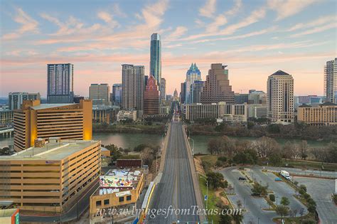 Aerial Sunrise Over Downtown Austin 1 Austin Texas Images From Texas