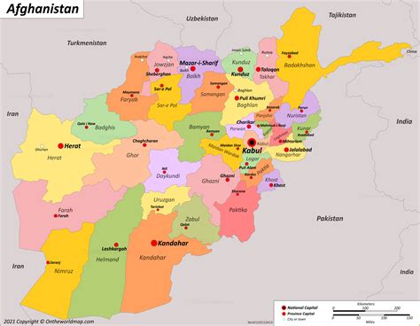 Afghanistan Map Detailed Maps Of Islamic Emirate Of Afghanistan