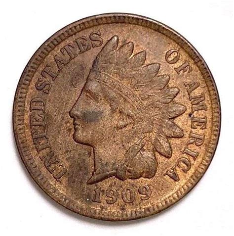 1909 S Indian Head Cent Matthew Bullock Auctioneers