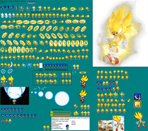 Super Sonic Unleashed Sprite Sheet By Khalifax10 Fur