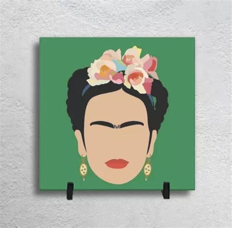 Frida Kahlo Em Azulejo Decorativo Personalizado 15x15 Cm Parcelamento