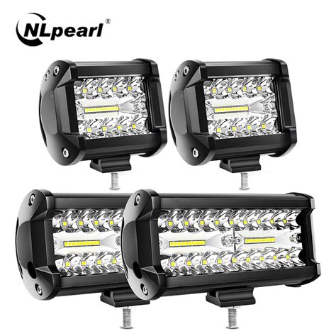 Nlpearl V V Led Light Bar Spot Flood Beam Offroad X Car Driving