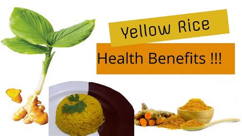 It uses only 5 ingredients and can be oven ready in about 5 minutes. YELLOW RICE | TURMERIC HEALTH BENEFITS ♥ - YouTube