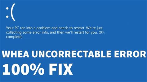 Fixed Whea Uncorrectable Error 0x0000124 On Windows 10 Tech Folder