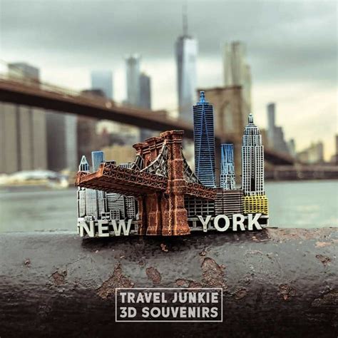 Nyc Brooklyn Bridge 3d Souvenir Travel Junkie 3d Souvenirs Souvenir