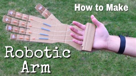 How To Make A Robotic Arm At Home Out Of Cardboard Youtube