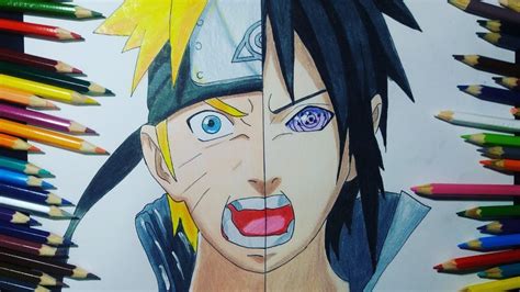 Como Desenhar Naruto Sasuke Aprenda Passo A Passo Naruto Vs