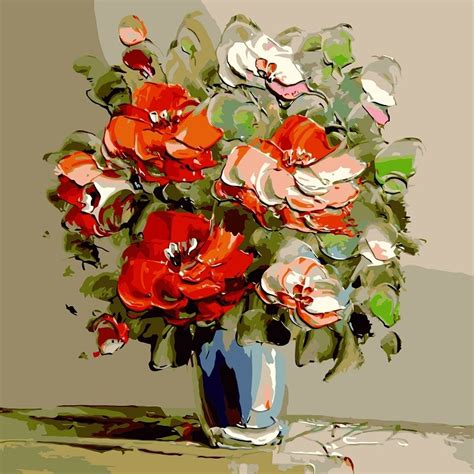 Beautiful Colorful Flowers Flowers Paint By Numbers Paint By