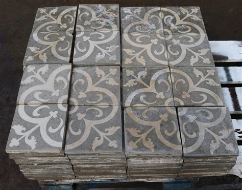 Reclaimed Patterned Encaustic Floor Tiles 564 M2 60 Sq