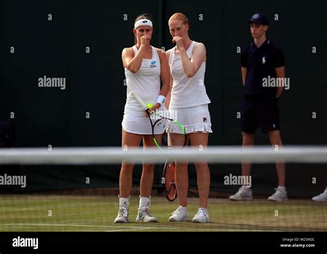 Greet Minnen And Alison Van Uytvanck Right In Action On Day Five Of The Wimbledon