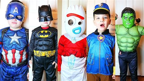 Kids Costume Runway Show Superheroes Disney Marvel Paw Patrol Dress Up
