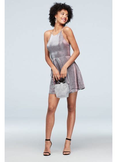 Likely Ali Ruffle Mini Strapless Dress In Metallic Silver Size 10