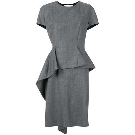 Christian Dior Grey Structured Dress At 1stdibs Dior Grey Dress
