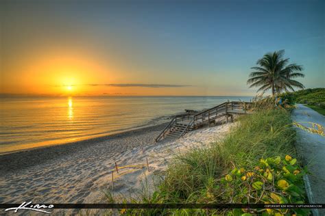 Florida Beach Sunrise At Tequesta Hdr Photography By Captain Kimo